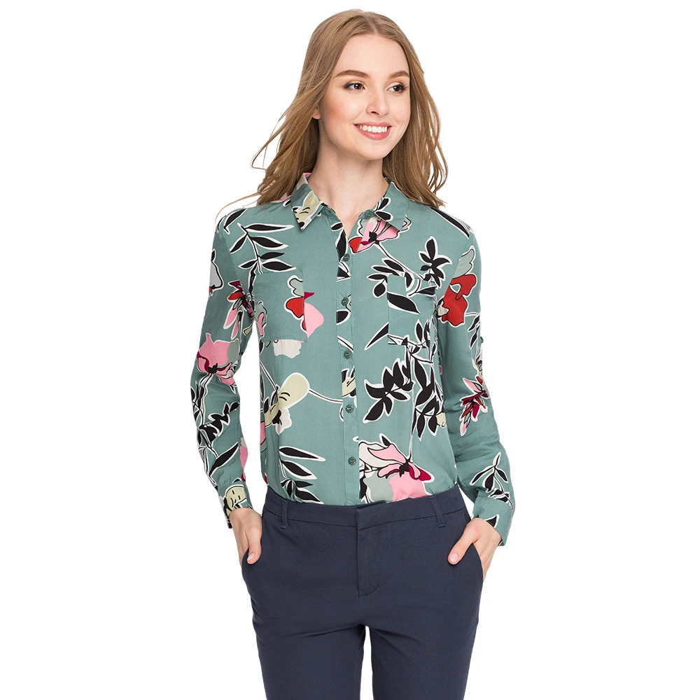 Классическая джинсовая рубашка для девушки Gloria Jeans GSR002300|blouses for women|blouse blouseblouses &