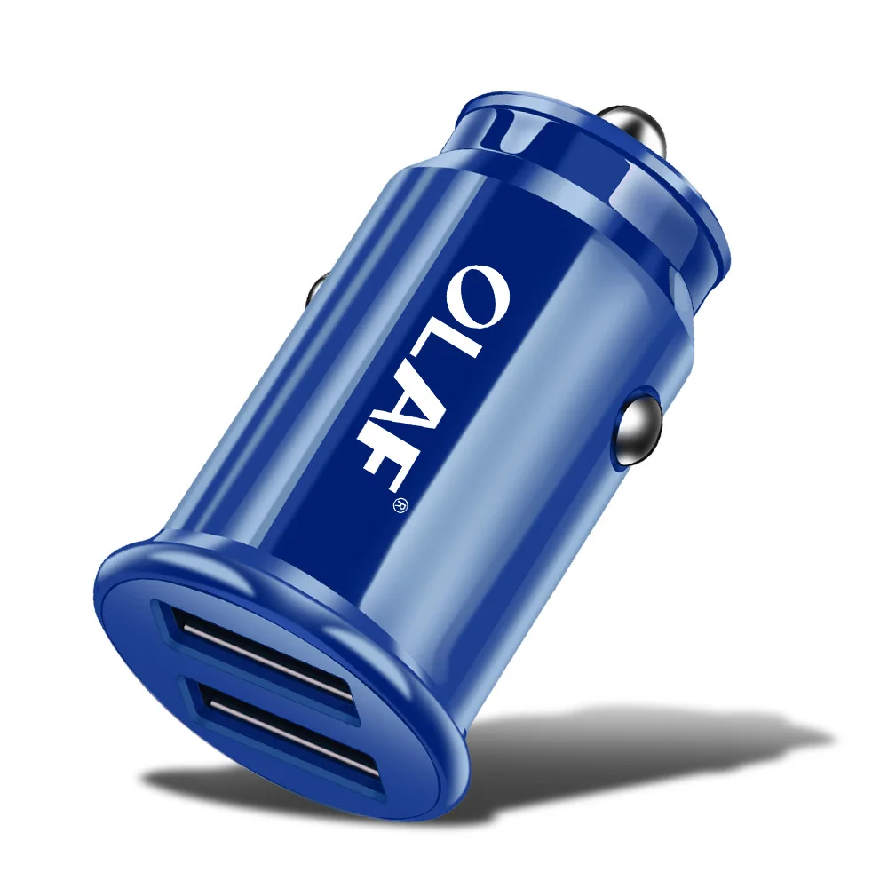 3.4A Dual USB Blue OLAF 5V 3.4A светодиодный двойной USB Автомобильное зарядное устройство для Xiaomi/iphone X/samsung s9/huawei/Автомобильное зарядное устройство быстрое автомобильное зарядное устройство для телефона s gps автомобильное зарядное устройство - Тип штекера: 3.4A Dual USB Blue