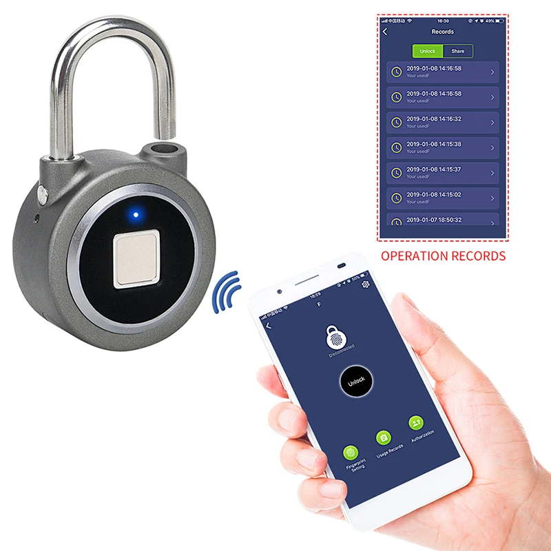 DAYTECH замок с отпечатком пальца, Bluetooth, умный электрический дверной замок, перезаряжаемый аккумулятор, Противоугонная защита для дома/спортзала