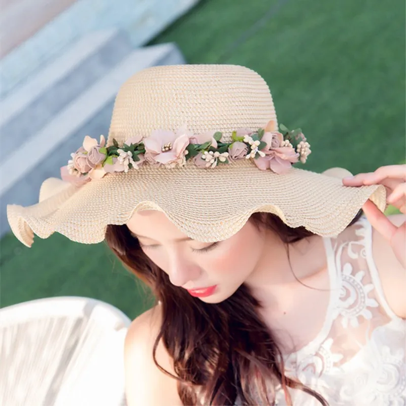 Seioum женская соломенная шляпа от солнца летняя пляжная бренд Sombrero солнцезащитный