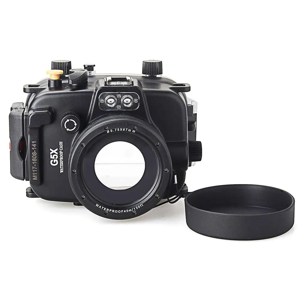Корпус камеры Meikon 40 м/130 футов для подводного дайвинга чехол Canon G5X + 67 мм объектив