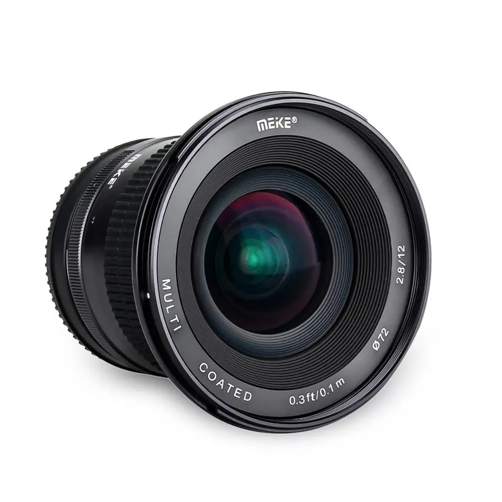 Meike 12 мм f2.8 Ультра широкоугольный фиксированный объектив с съемной блендой для