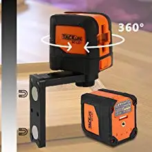 Tacklife SC-L01-50 футов лазерный уровень самонивелирующийся горизонтальный и вертикальный перекрестный лазерный магнитный держатель и переносная сумка