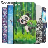 seonstai flip painting pu leather case for asus zenfone 3 max zc553kl wallet with stand style phone bag cover sfor asus zc553kl