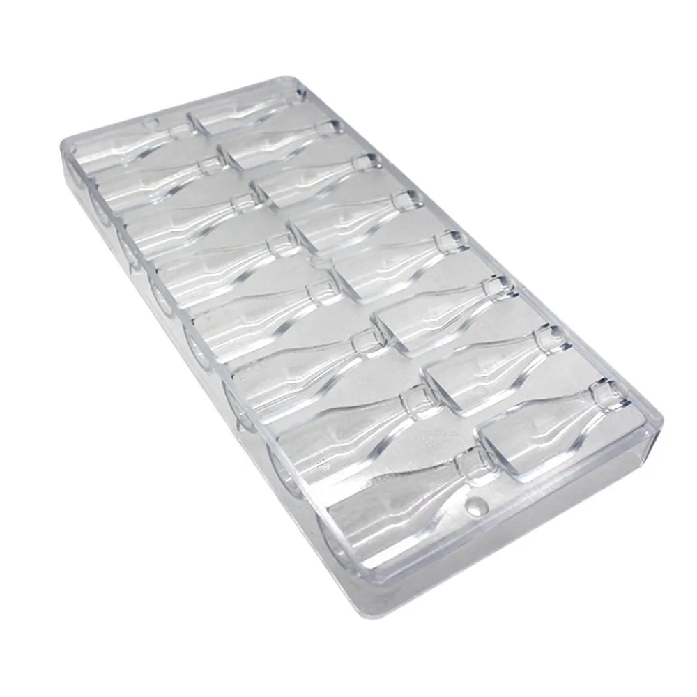 Золотая бутылка для выпечки стандартная поликарбонатная форма конфет жесткие