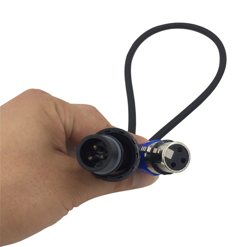 2 метра SZB 3 pin DMX In and Out новейший водонепроницаемый разъем для движущейся головки