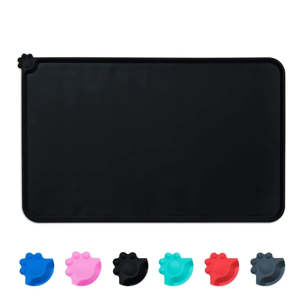 

Pet Food Mat, Pet Silicone Bowl Mat, Pet Feeding Mat, Waterproof Dog Cat Mat Premium Silicone FDA Grade Non-Stick Non-Slip PW010