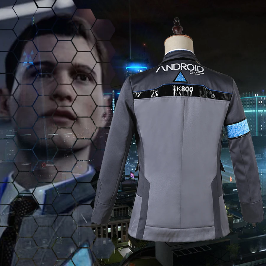 Игра Детройт: стать человеком Коннор RK800 куртка пальто Кара ак400 костюм для