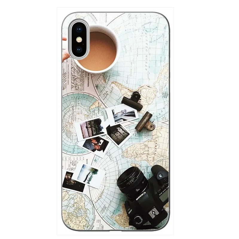 Карта мира путешествия просто Go мягкий прозрачный чехол для телефона Fundas iPhone XS MAX