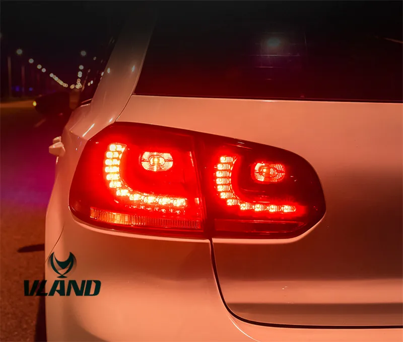 VLAND фабрика для автомобиля задний фонарь для Volkswagen Golf 6 Mk6 R20 светодиодный фонарь светильник 2010 2012 хвост светильник тумана светильник s
