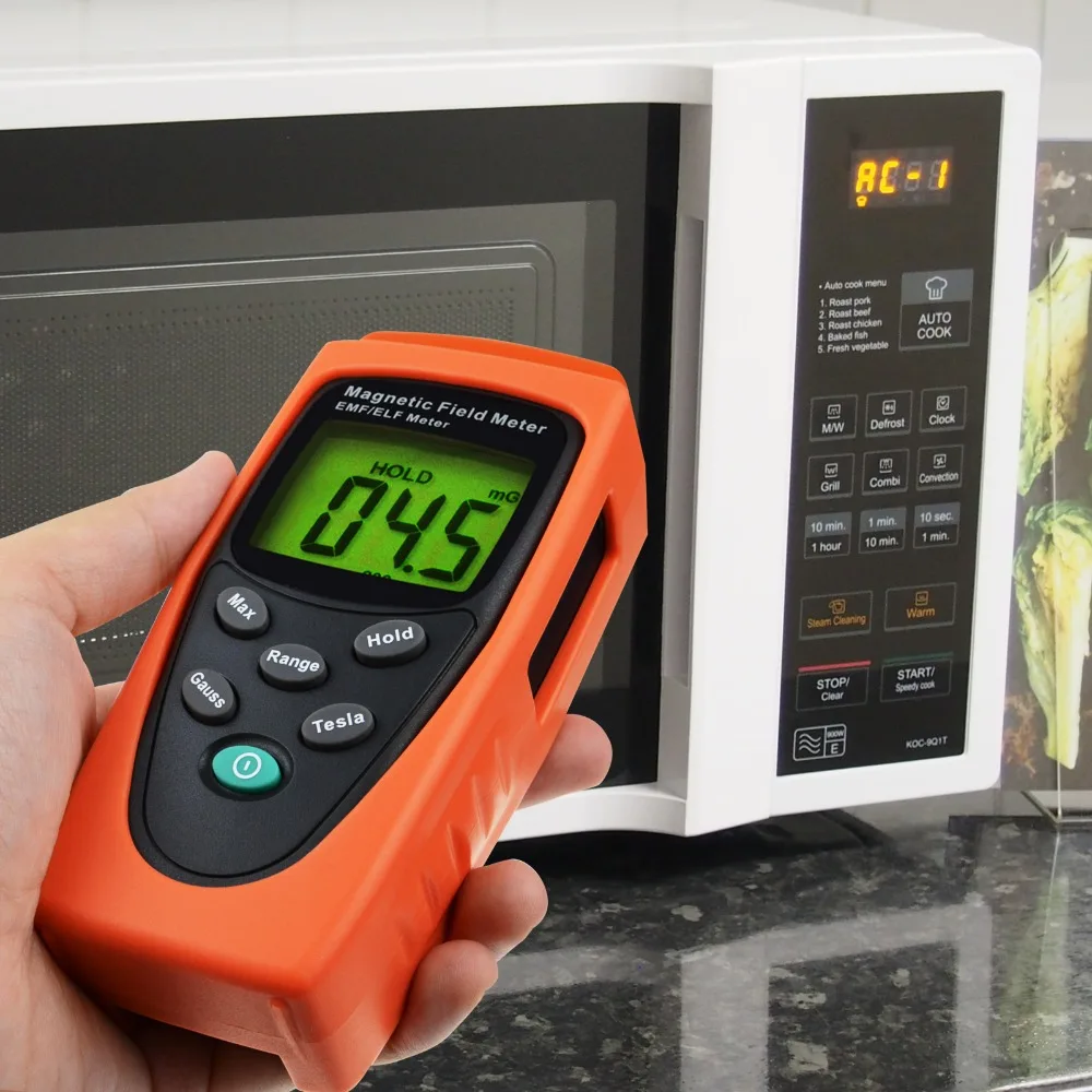 Сделано в Тайване диапазон 30 300 Гц цифровой детектор Гаусса EMF / ELF с одной осью