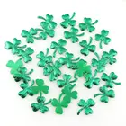 100 шт. Симпатичные нашивки Рождественское украшение в виде клевера для одежды Железная вышивка куртка аппликации нашивки наклейки сделай сам