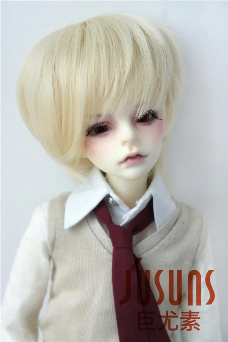 7-8inch Blond 613 JD336 1/6 1/4 1/3 модные термостойкие куклы BJD парик Размер 6-7 дюймов 7-8 дюймов 8-9 дюймов волосы куклы YOSD MSD SD парики аксессуары для кукол - Цвет: 7-8inch Blond 613