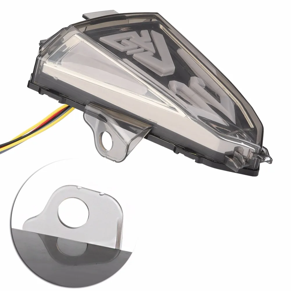 12 В ABS + стекло светодиодный задний стоп сигнал фонарь для YAMAHA R15 2014 2015 2016| |