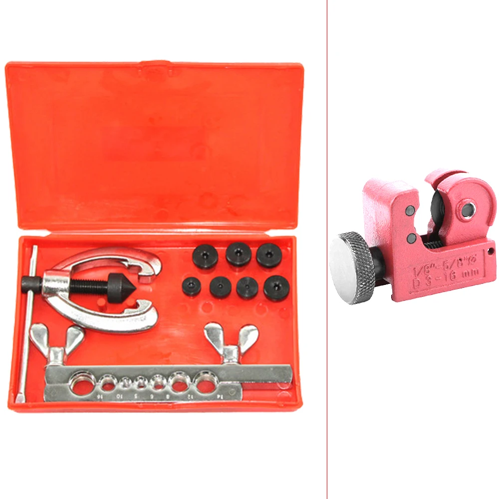 Double Flaring Tool Kit w/Мини Труборез Тормозной Воздух Вода Газ Водопровод Линии|mini tubing