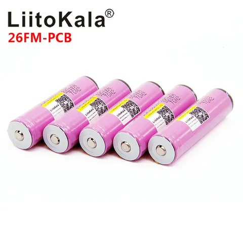 LiitoKala 18650 2600 мАч аккумулятор для фонарика