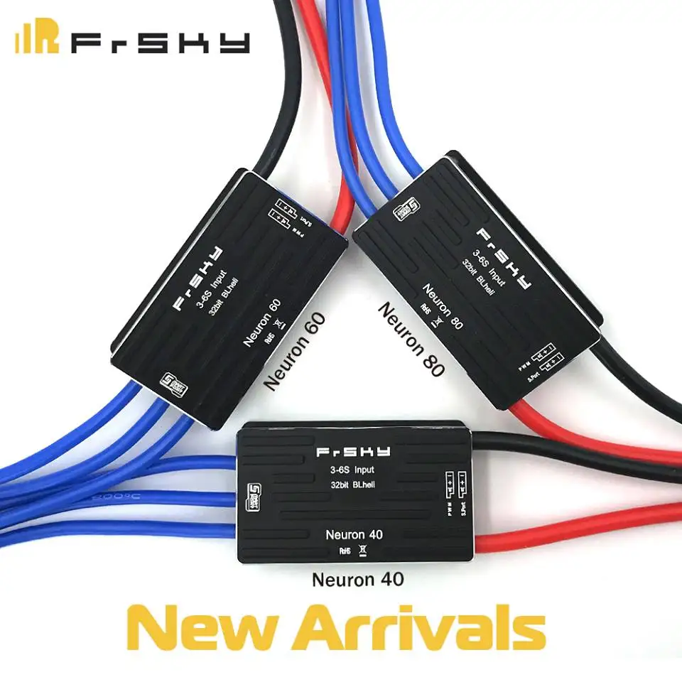 Frsky Neuron 40A 60A 80A 32 битный 3 6S вход бесщеточный ESC Встроенная Телеметрия для FPV RC