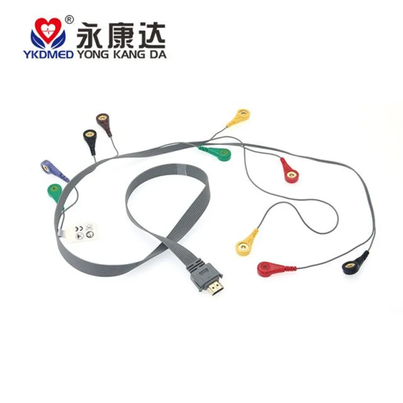 Совместимый телефон Biocare IH-12plus holter кабель для ЭКГ 10lead Кнопка IEC |