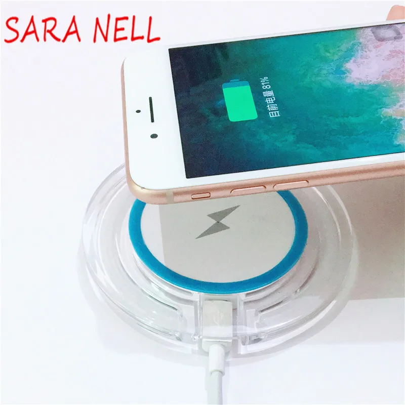 Sara NELL Беспроводное зарядное устройство для телефона с кристаллами питания iPhone 8/8