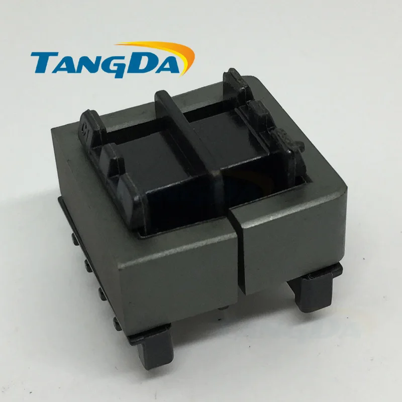 Tangda EF EF25 2 слота Скелет бобины+ мягкий магнитный ферритовый сердечник 4+ 4pin двойной паз трансформаторы горизонтальный A