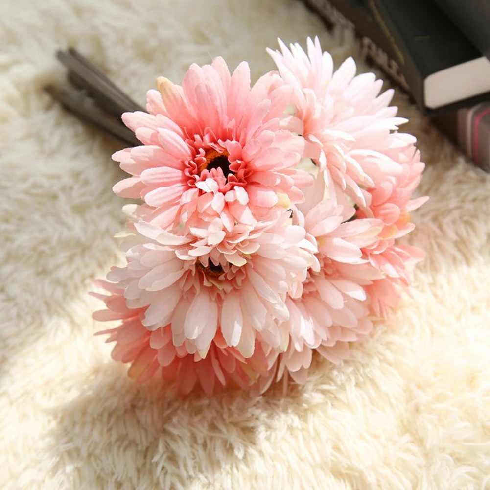 7 голов/1 букет искусственных Танцы орхидея oncidium моделирования цветок Домашний