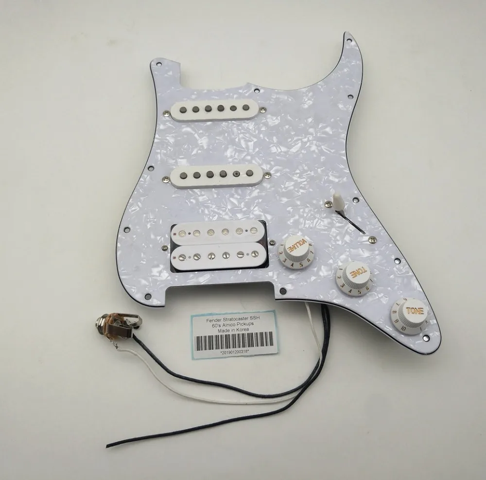 Пикапы для гитары Str 60s Ainico пикапы SSH Pickguard с функцией Push Pull электрической