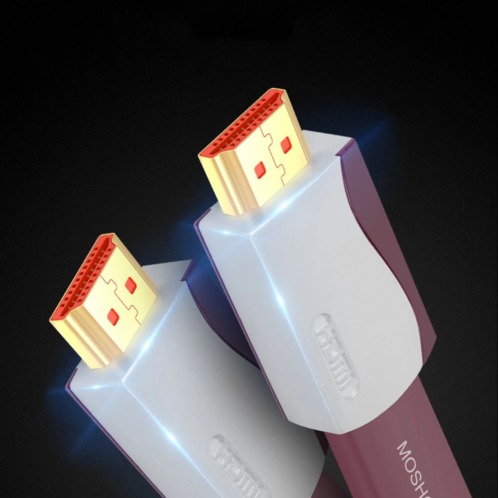 HDMI совместимый 2.0b кабель 4K @ 60Hz 18Gbs высокое качество посеребренный Core1M 3M 4M 8M по