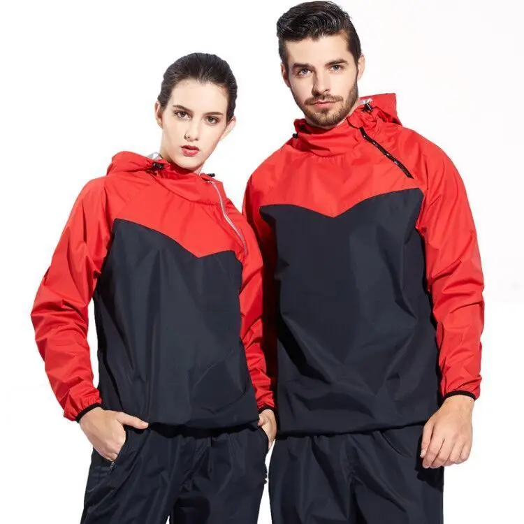 Для мужчин сауна костюм Heavy Duty Фитнес Спортивная Потливость куртка PantsTrainning