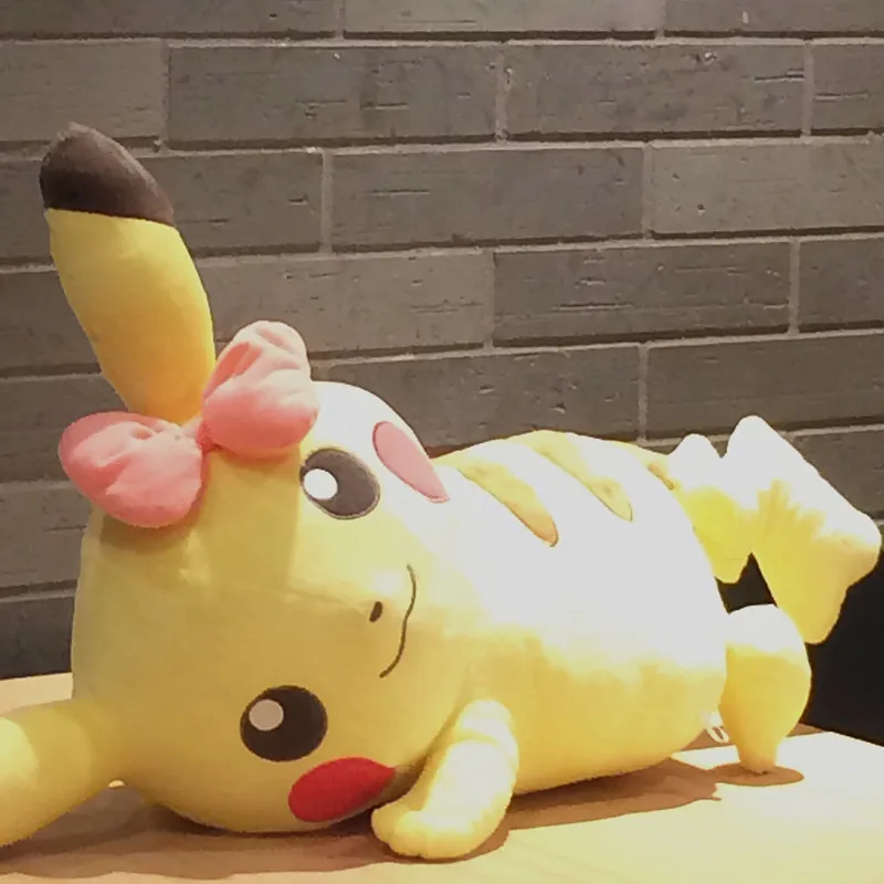 Плюшевые игрушки Pikachu, милая аниме игрушка, подарок для детей, мультяшная плюшевая кукла, 38 см от AliExpress RU&CIS NEW
