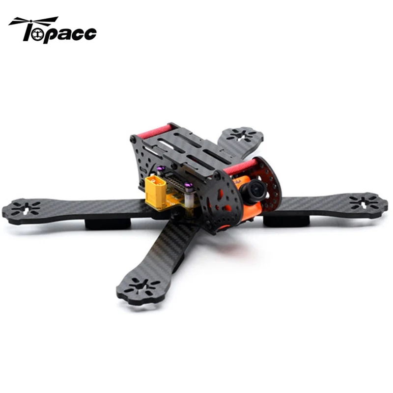 Новый 220 мм Колесная база 3K Углеродное волокно Гоночная рама набор 4 рычаг с PDB