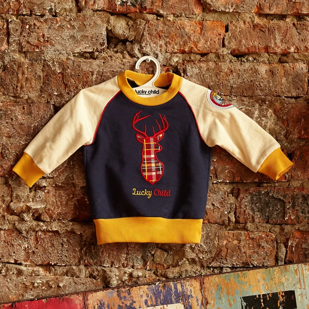 Hoodies &amp Sweatshirts Lucky Child for boys 27-12f Kids Sweatshirt Baby clothing Children clothes Jersey Blouse |
