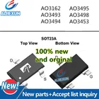 50 шт. AO3162 AO3493 AO3494 AO3495 AO3498 AO3453 SOT23 в наличии, 100% новый и оригинальный