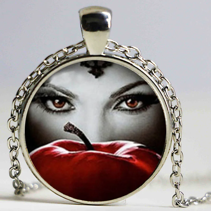 Новое модное ожерелье Once Upon a Time ювелирное с цитатой из стекла фото подвеска