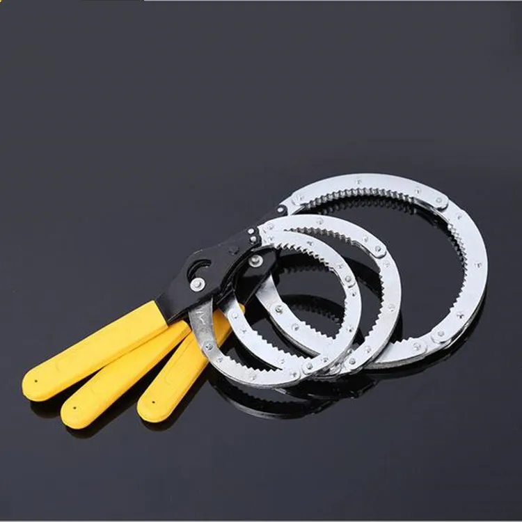

1Pc Carbon Steel Handcuffs Filter Wrench Tools For Car Repair DIY Remove Machine Repair Filter Oil Wrench Adjustable Spanner