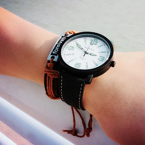 2017 Модные мужские и женские светящиеся в темноте Кварцевые спортивные наручные