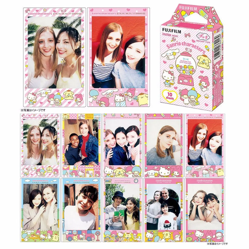 Fujifilm Instax Мини пленка Sanrio персонажи + hello kitty Gudetama для мгновенной камеры Mini 8 9 25 70 90