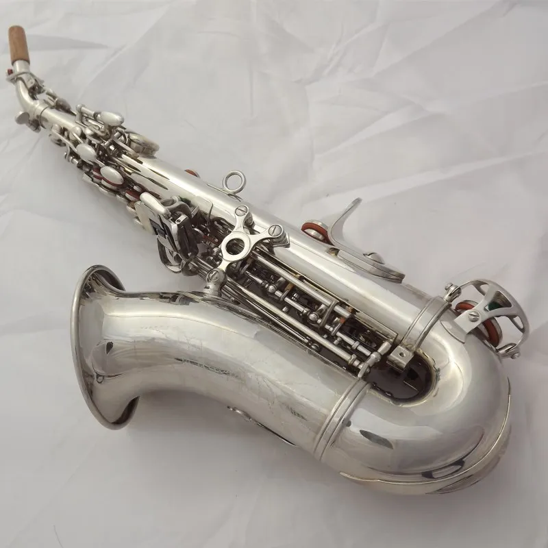 Янагисава изогнутый саксофон сопрано SC 9937 посеребрение латунь профессиональные
