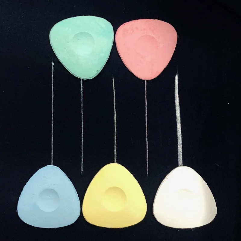 Красочный стираемый тканевый портновский мелок 30 шт. в упаковке ткань стиле