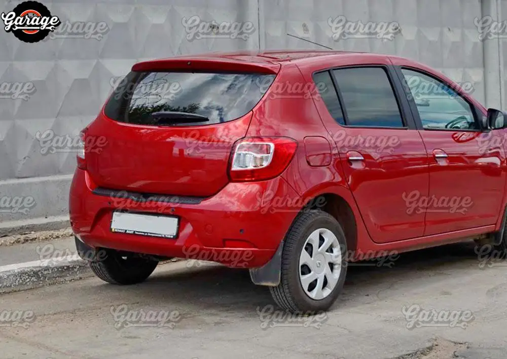 Защита заднего бампера для Renault/Dacia Sandero- ABS пластик аксессуары защитная пластина царапины Тюнинг Автомобиля