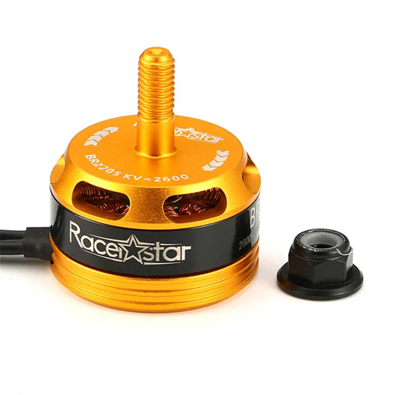 Горячая Распродажа 4 шт. гоночная серия Racerstar 2205 BR2205 2600KV желтый 2 4S бесщеточный
