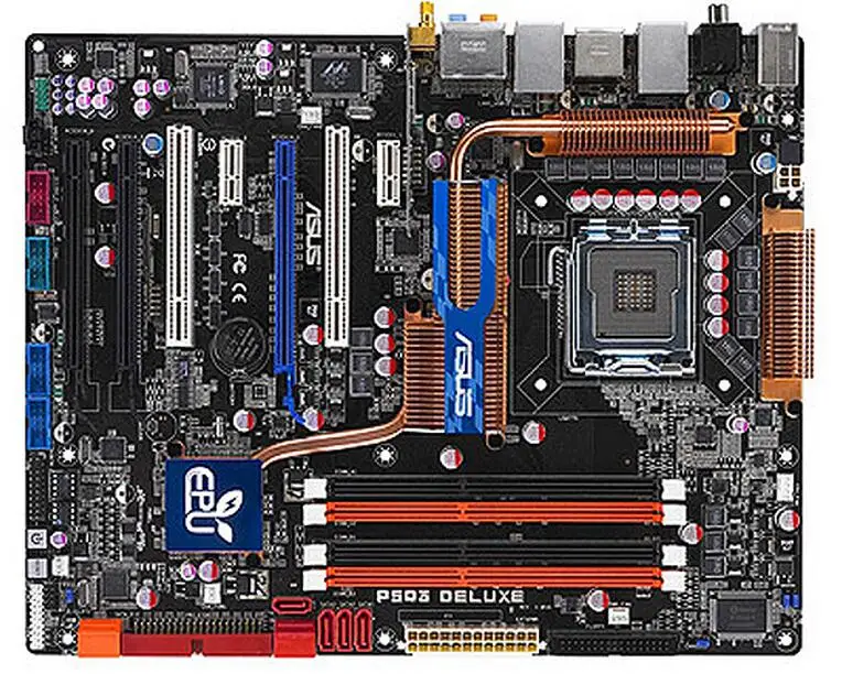 Разъем LGA 775 для ASUS P5Q3 Deluxe/Wi Fi AP @ n Оригинальный настольный компьютер материнской