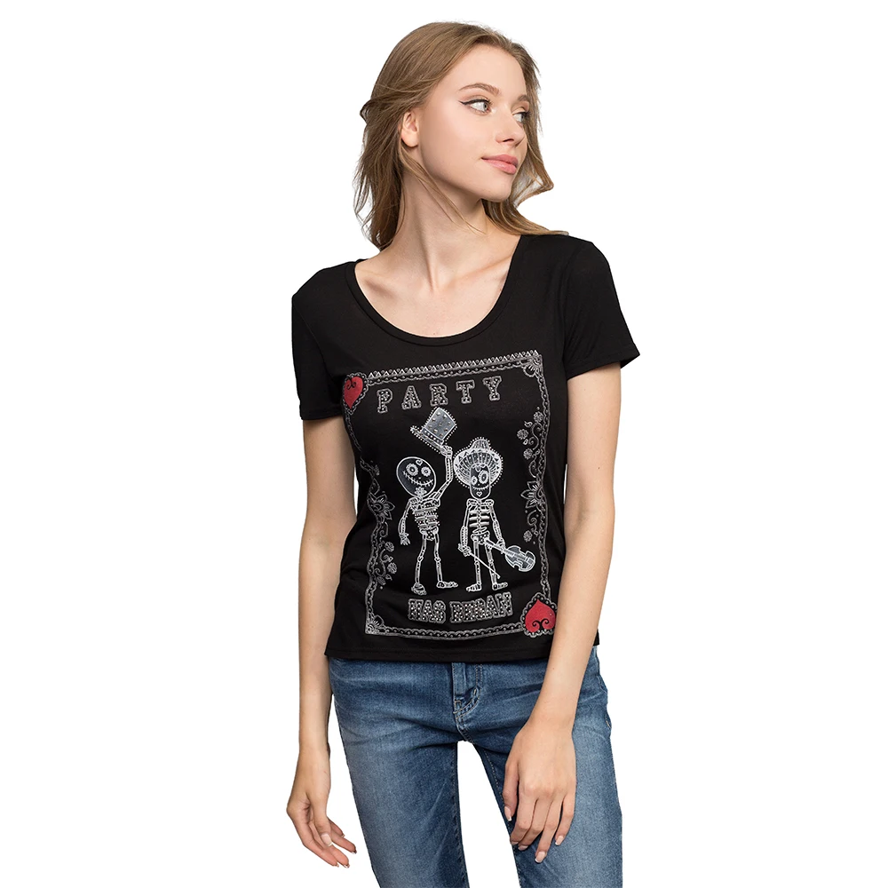 Футболка Gloria Jeans с оригинальным принтом женская GTS015363|t shirt|jeans t shirtt shirts for women |