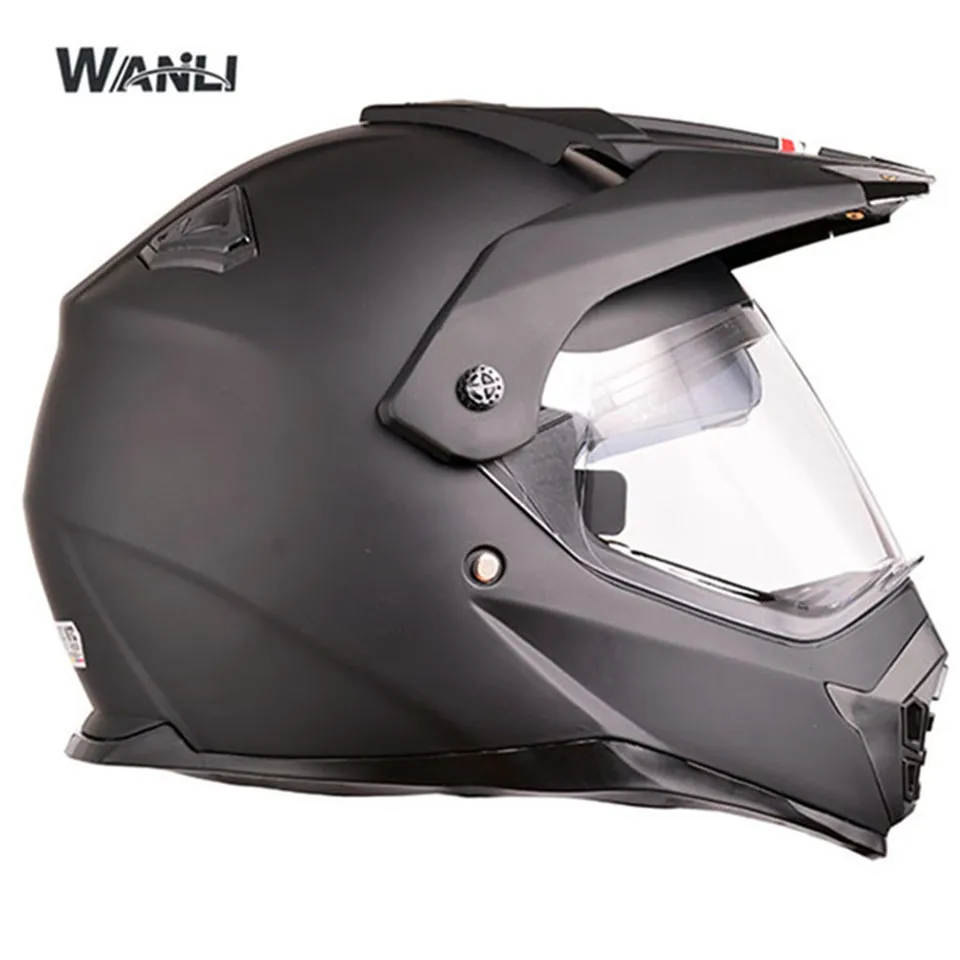 Новые Двойные линзы мотоциклетный шлем для мотокросса Casco DOT Approval Capacetes WANLI 168 XS размер