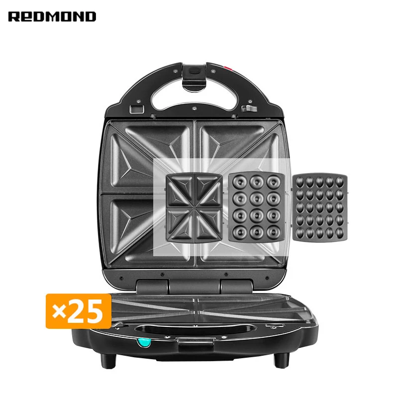 Мультипекарь Redmond RMB M731/3|waffle maker|maker wafflesandwich waffle maker | - Фото №1