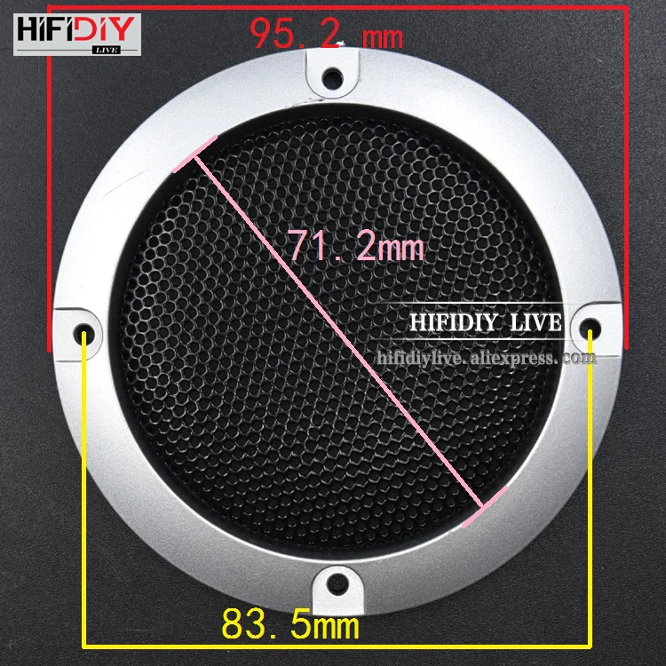 HIFIDIY LIVE " 3,5 дюймов динамик сетчатая Крышка высококачественный автомобильный домашний сетчатый корпус динамик s пластиковая рамка металлические железные проволочные решетки