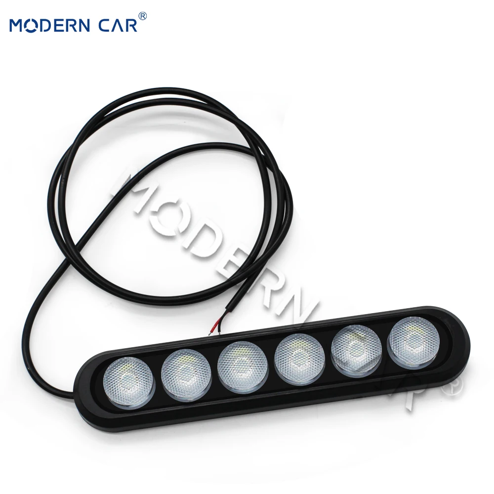 Современный автомобиль, Новое поступление, 4 в 1, 6 светодиодный RGB DRL автомобильный интерьерный светильник, декоративная атмосферная лампа, пульт дистанционного управления/музыка/Голосовое управление
