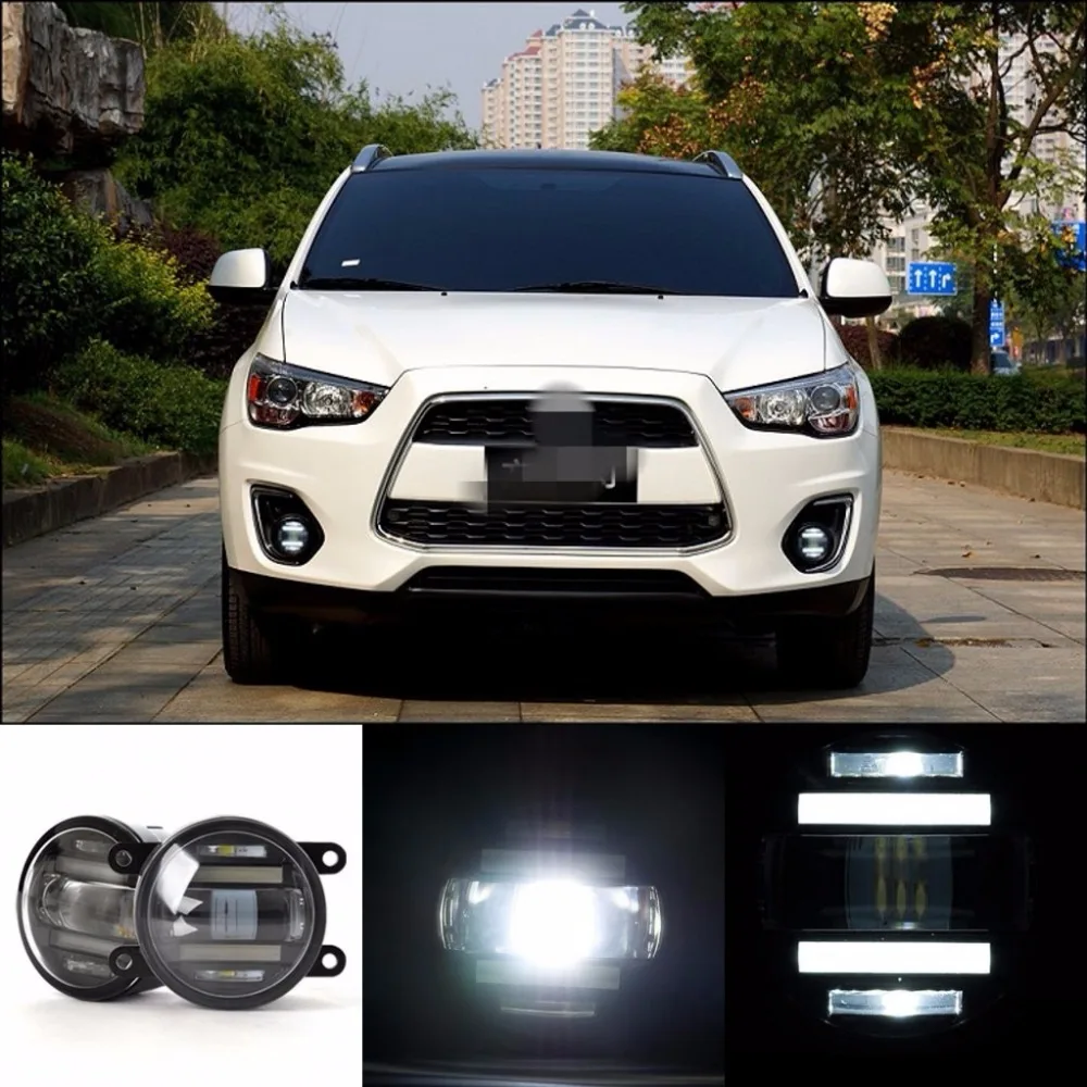 Сверхъяркая автомобильная светодиодная лампа JanDeNing 2 в 1 + дневная для Mitsubishi