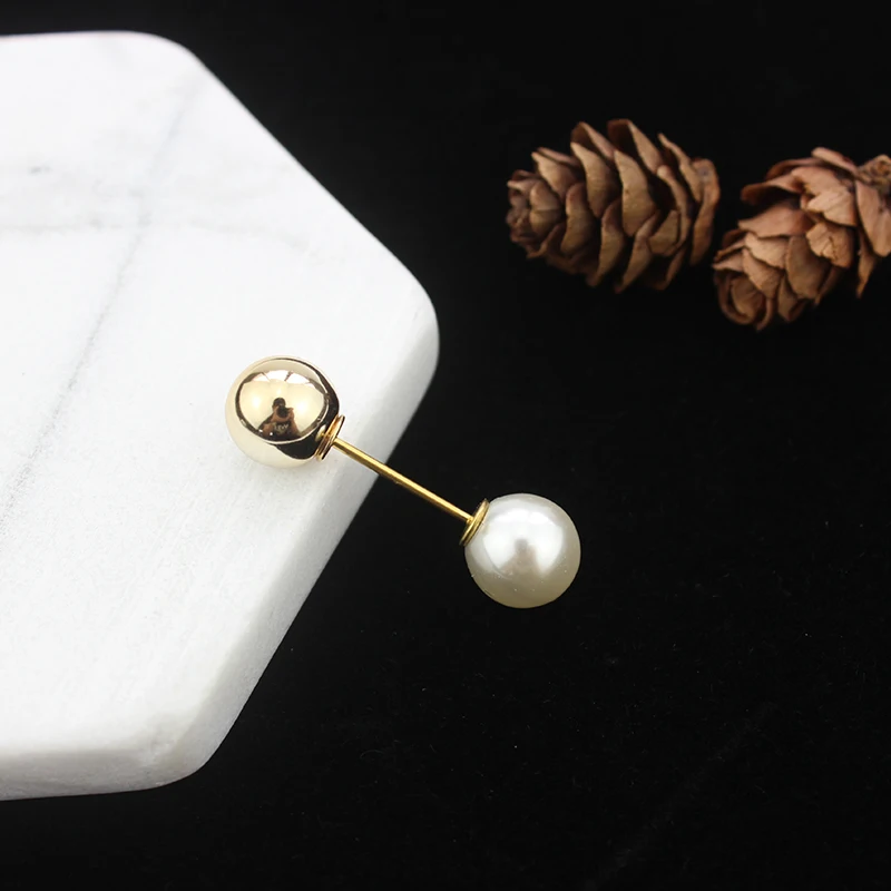 Серьги с двумя жемчужинами слово булавка для воротника в форме корсаж брошь