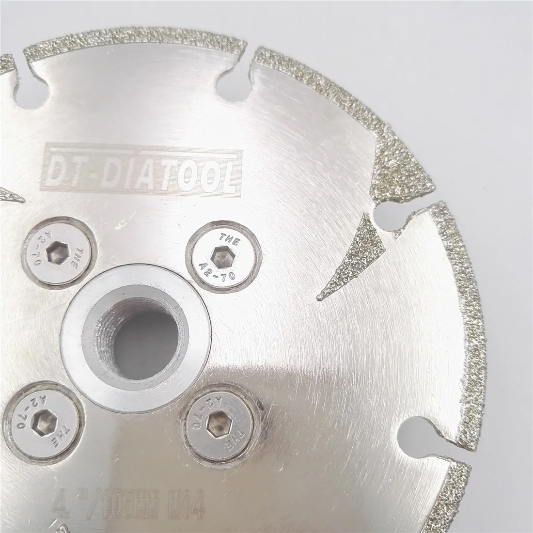 Бриллиантовое лезвие для пилы с резьбой M14, 105 мм, 2 шт., 4-дюймовый режущий диск для мраморной плитки, травертина, шлифовальный круг от AliExpress WW