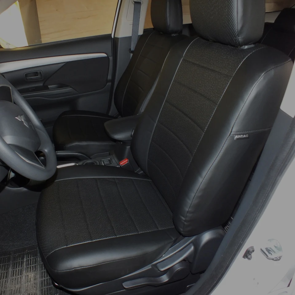 Для Mitsubishi Outlander 3 2013 2020 Комплект модельный чехлов их экокожи Аригон